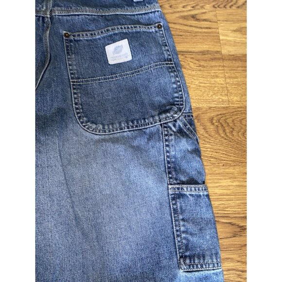 Vtg American Eagle Outfitters Carpenter Baggy Jeans Workwear Y2K Men's 28x30 - Picture 5 of 7